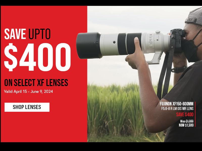 Fujifilm XF Lenses Save up to $400