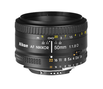 AF Nikkor 50mm f/1.8D Autofocus Lens