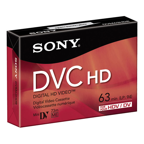 DVM-63HD 63 Minute Mini DV HD Tape (3 Pack) Image 0