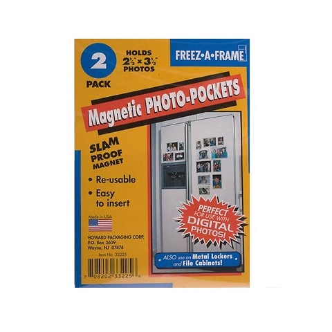 Freez-A-Frame Magnetic 2-1/2 x 3-1/2 inch Photo Frame (2 Pack) Image 0