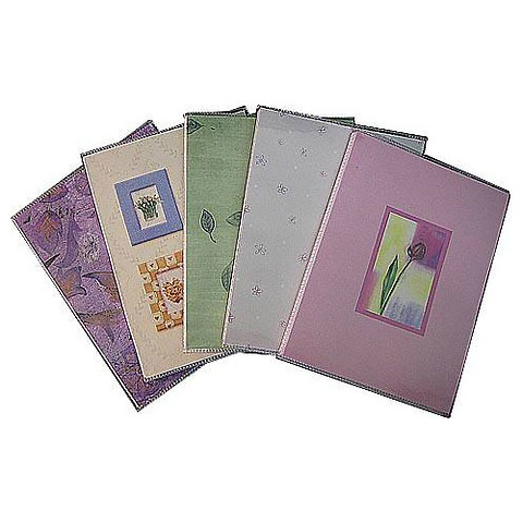 Flexible Cover Compact Album - Holds 36 4x6 In. Photos, 1-Up Style (Floral Colors) Image 0