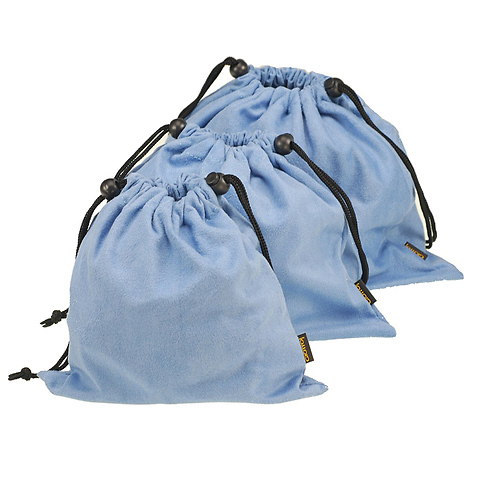 Microfiber Cleaning Pouch Light Blue 3.1 x 5.1 in. Image 0