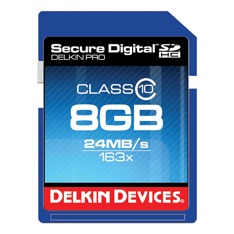 8GB Pro 163x Class 10 SDHC Memory Card Image 0