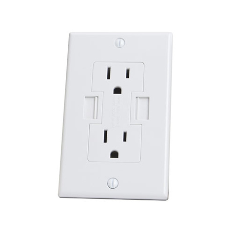 Power2U AC/USB Wall Outlet Image 0