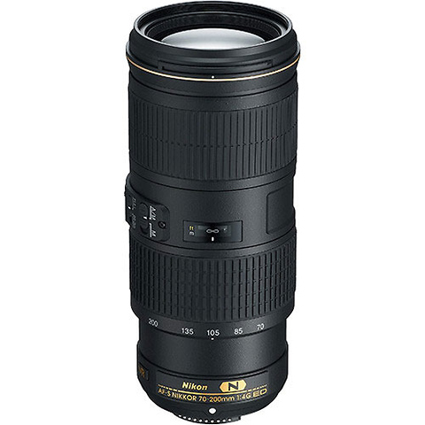 AF-S 70-200mm f/4.0G ED VR Telephoto Nikkor Lens Image 0