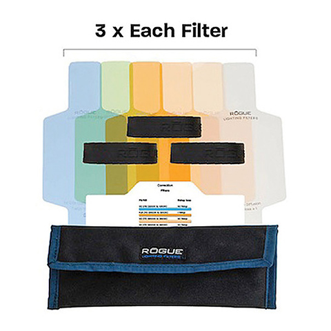 Rogue Flash Gels Color Correction Kit (3 Sets of 6 Gels) Image 0