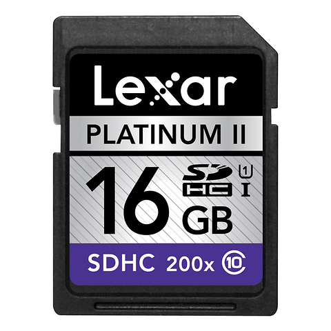 16GB SDHC Memory Card Platinum II Class 10 UHS-I Card Image 0
