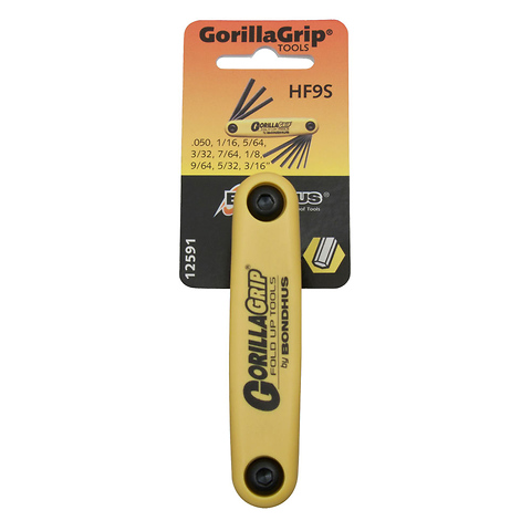 GorillaGrip Hex Fold-up Keys Set 9-Piece (Inch) Image 1