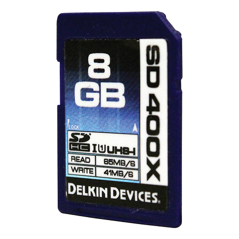 8GB SDHC Memory Card 400x UHS-I Image 1