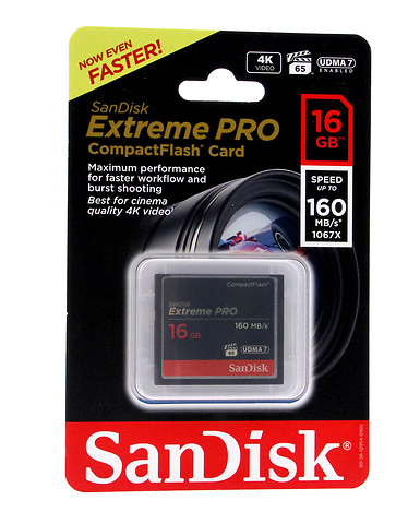 16GB Extreme Pro CompactFlash Memory Card (160MB/s) Image 0