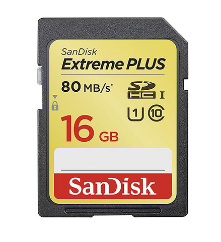 16GB SDHC Extreme Class 10 UHS-1 Memory Card Image 0