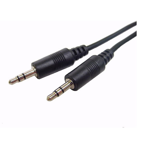 Stereo Mini Cable With 3.5mm Plugs Each End 2 ft. Long Image 0