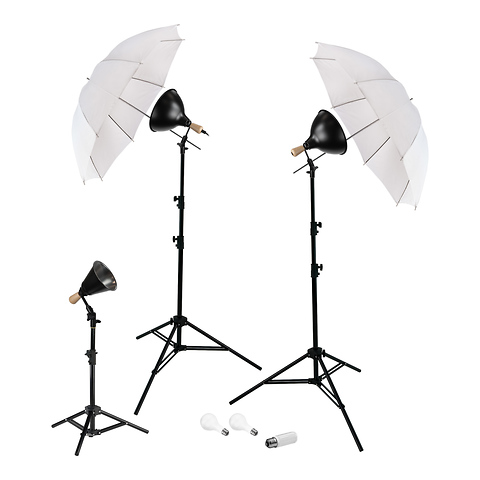 3-Light Umbrellas Portrait Kit Image 0