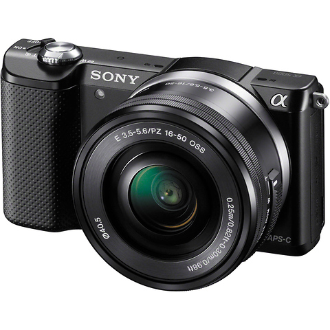 Alpha a5000 Mirrorless Digital Camera with 16-50mm Lens (Black) Image 0