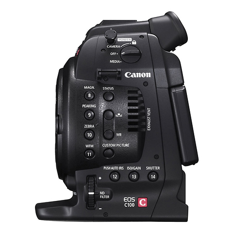 EOS C100 Cinema Camera with Dual Pixel CMOS AF and EF-S 18-135mm IS STM Lens Image 2