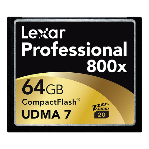 64GB CompactFlash Memory Card Professional 800x UDMA Image 0