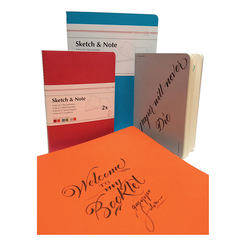 Sketch Note A6 Booklet Bundle (40 Sheets, Gray and Pink) Image 1