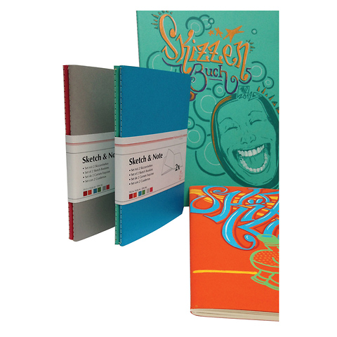 Sketch Note A6 Booklet Bundle (40 Sheets, Gray and Pink) Image 2