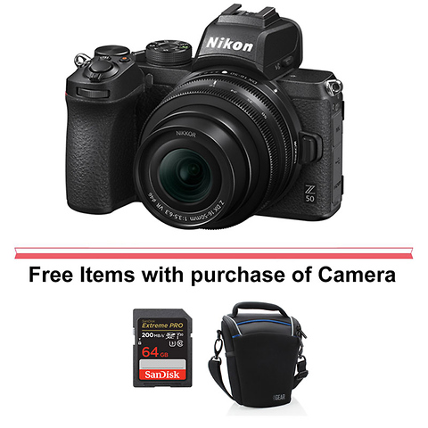 Z 50 Mirrorless Digital Camera with 16-50mm Lens and FTZ II Mount Adapter Image 9