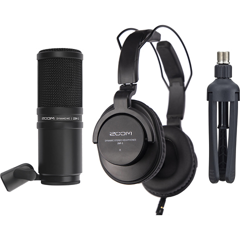 ZDM-1 Podcast Mic Pack with Headphones, Windscreen, XLR, and Tabletop Stand Bundle Kit Image 8