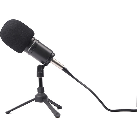 ZDM-1 Podcast Mic Pack with Headphones, Windscreen, XLR, and Tabletop Stand Bundle Kit Image 3