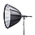 40 in. Parabolic Reflector with Focus Mount Pro and Cage Mount Strobe Adapter for Bowens