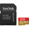 64GB Extreme UHS-I microSDXC Memory Card with SD Adapter Thumbnail 0