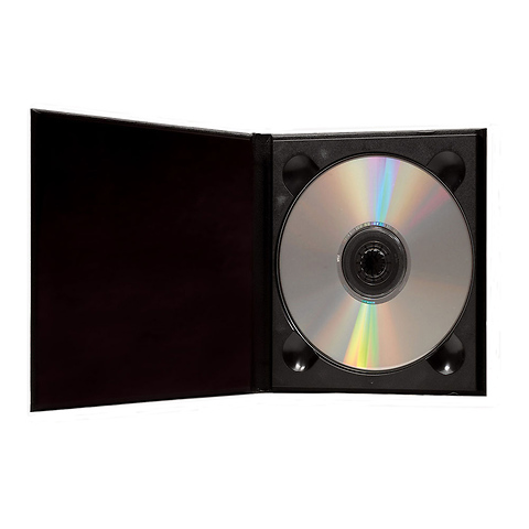 CD Holder with 2x2 Front Cover Photo Window, Purple Image 1