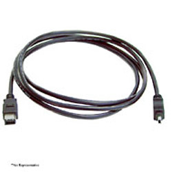 3ft. Firewire IEEE 1394 4Pin to 6Pin Black Cable Image 0