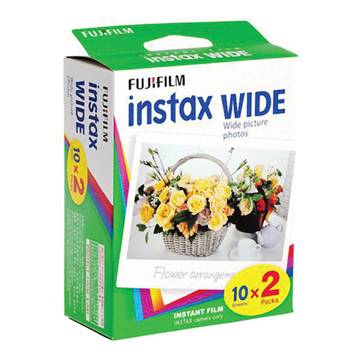 Fujifilm Instax Wide 300 Instant Film Camera + instax Wide Instant Film, 60  Sheets + Extra Accessories