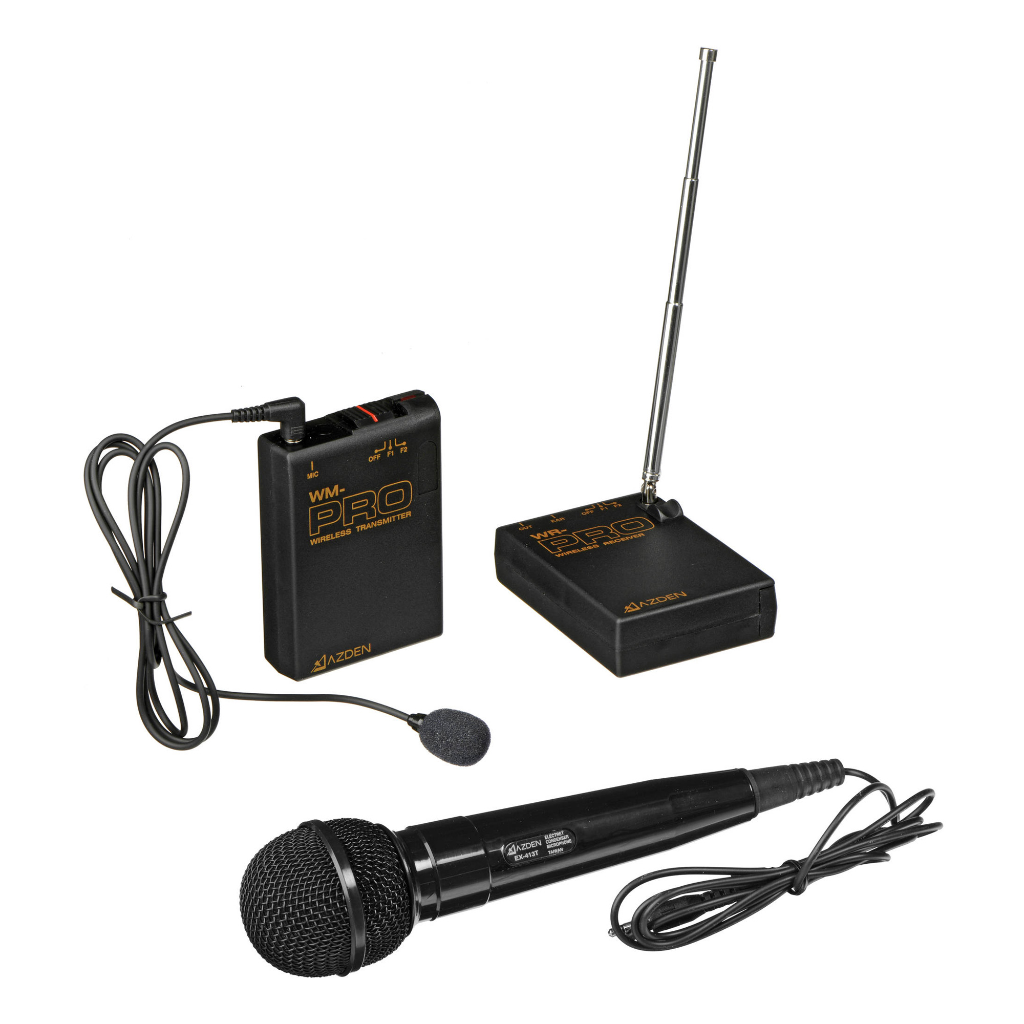 Azden WMS PRO I VHF Wireless Lavalier and Handheld Mic System