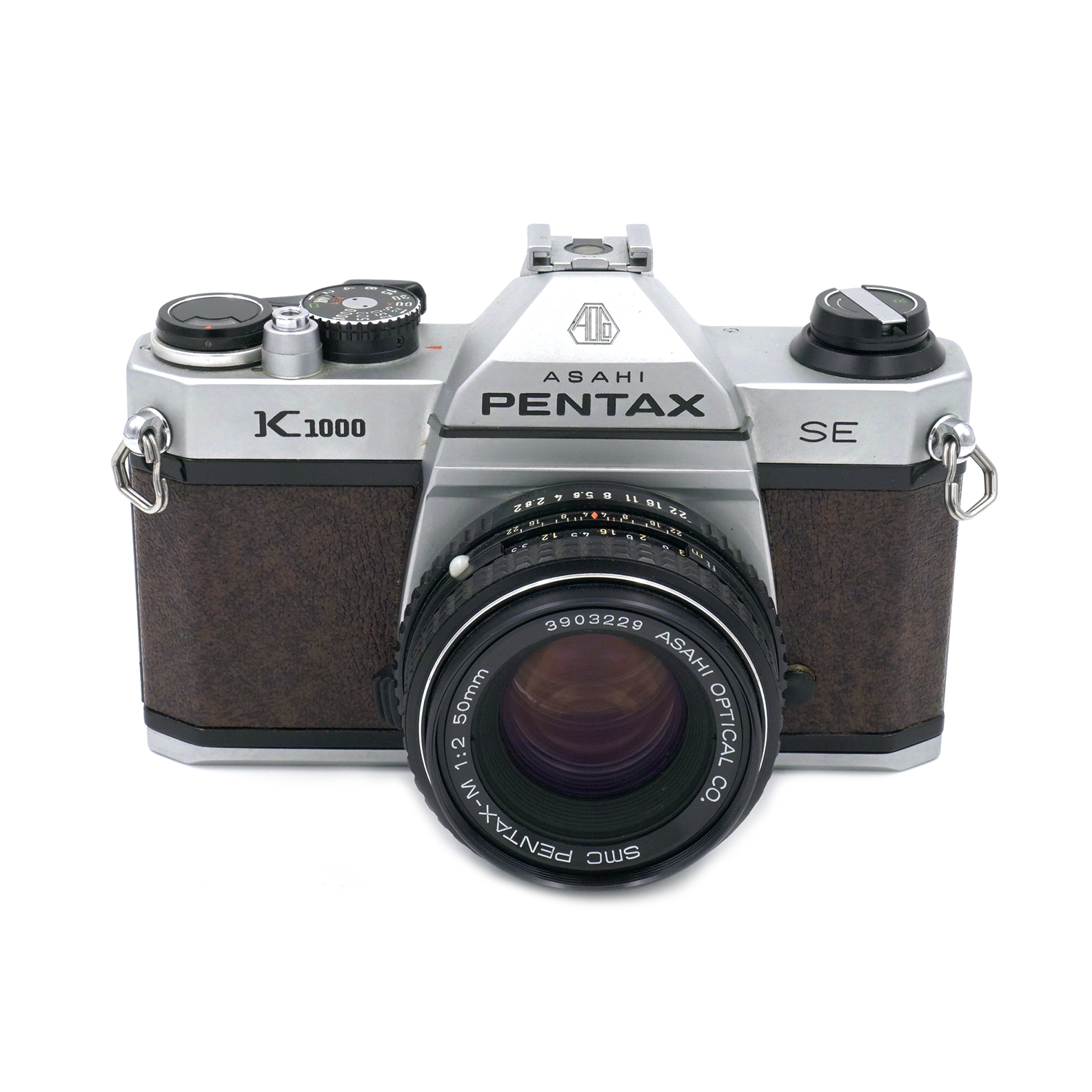 pentax k1000 brown leather