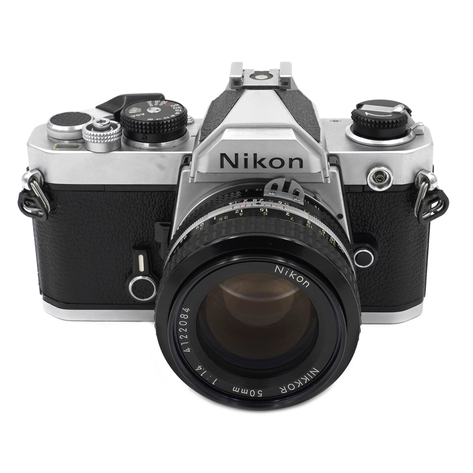 Nikon | FM Film Camera with 50mm f/1.4 Lens Chrome - Pre-Owned | Used