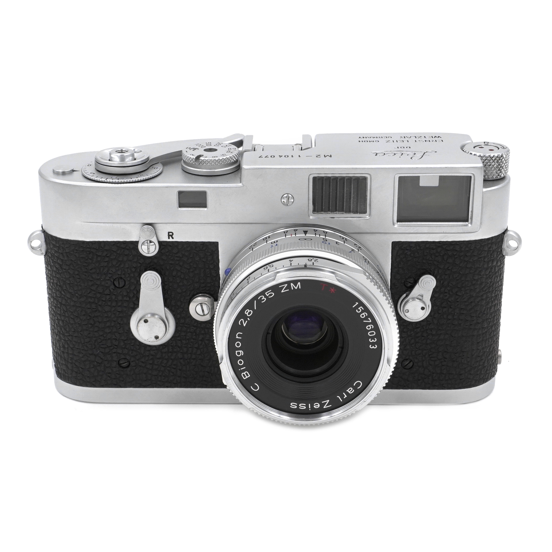 Leica | M2 Body with Carl Zeiss Biogon 35mm f/2.8 T* Lens Chrome 
