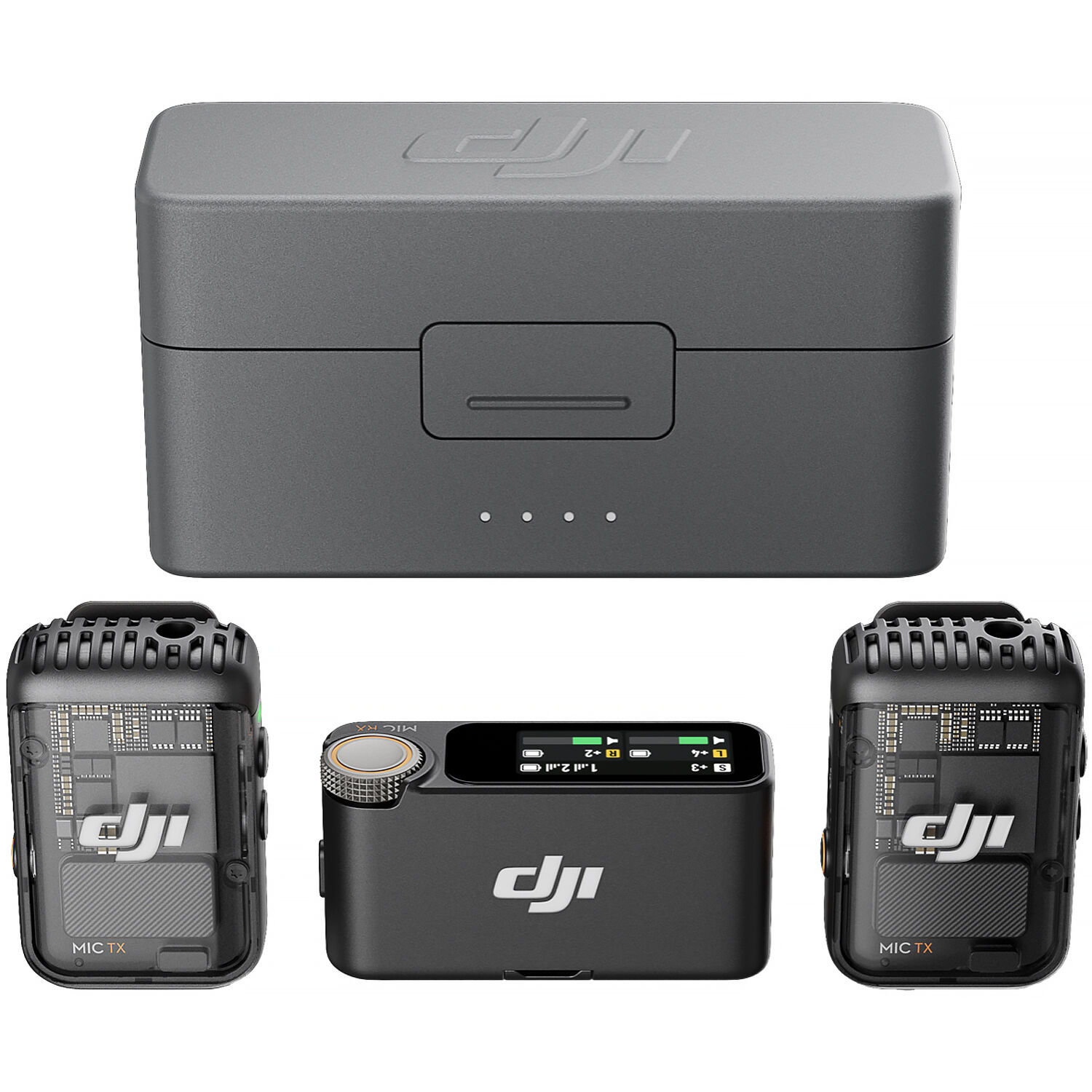 DJI Mic 2 2-Person Compact Digital Wireless Microphone System/Recorder for  Camera & Smartphone (2.4 GHz)