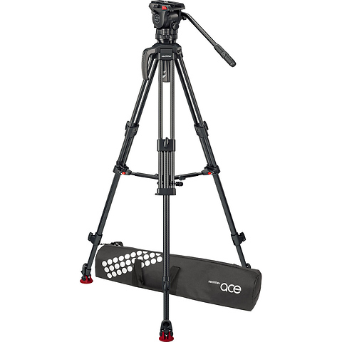 75/2 Mark II Carbon Fiber Tripod System with Ace XL Head & Mid-Level Spreader Image 1