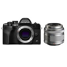 OM-D E-M10 Mark IV Mirrorless Micro Four Thirds Digital Camera Body (Black) with M. Zuiko Digital ED 14-42mm f/3.5-5.6 II Micro 4/3 Lens (Silver) Image 0