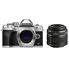 OM-D E-M10 Mark IV Mirrorless Micro Four Thirds Digital Camera Body (Silver) with M. Zuiko Digital ED 14-42mm f/3.5-5.6 II Micro 4/3 Lens (Black) Thumbnail 0