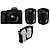 Lumix DC-S5 IIX Mirrorless Digital Camera with 20-60mm Lens (Black), Lumix S 50mm f/1.8 Lens, Lumix S 85mm f/1.8 Lens, and Kondor Blue Cage