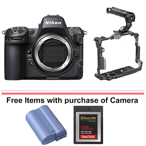 Z 8 Mirrorless Digital Camera Body with SmallRig Cage Kit Image 0