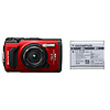 Tough TG-7 Digital Camera (Red) with LI-92B Rechargeable Lithium-Ion Battery Thumbnail 0