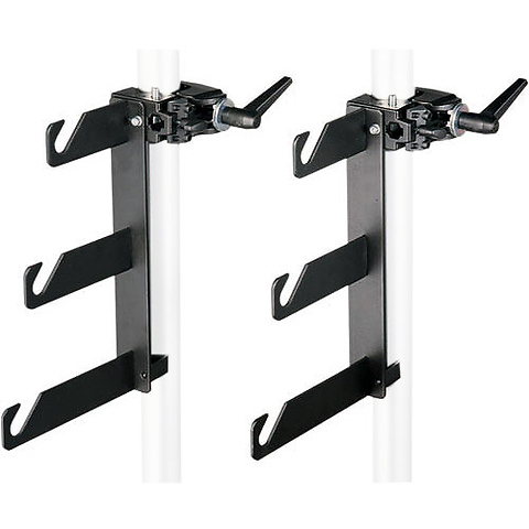 Background Holder Hooks and Super Clamps for 3 Backgrounds - Set of 2 Image 0