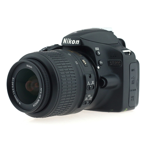 Nikon | D3200 DSLR Camera with 18-55mm Lens Black - Pre-Owned | 25492