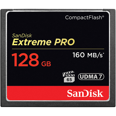 SanDisk, 128GB Extreme Pro CompactFlash Memory Card (160MB/s)