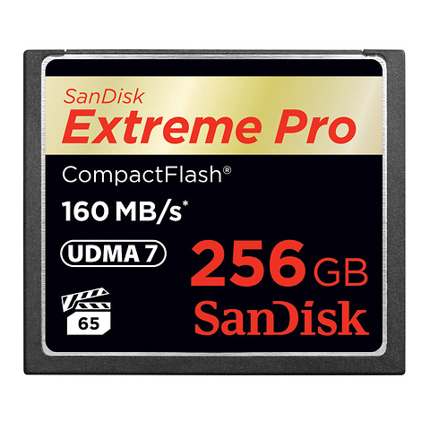 SanDisk, 256GB Extreme Pro CompactFlash Memory Card (160MB/s)