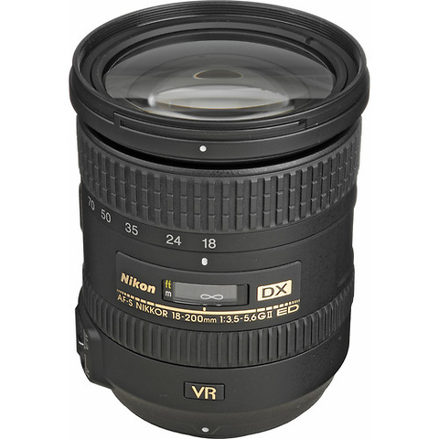 AF-S DX Nikkor 18-200mm f/3.5-5.6G ED VR II Zoom Lens - Pre-Owned Image 0