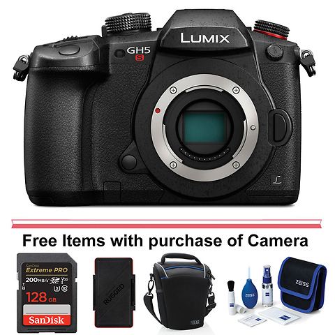 LUMIX DC-GH5S Mirrorless Micro Four Thirds Digital Camera Body (Black) Image 0