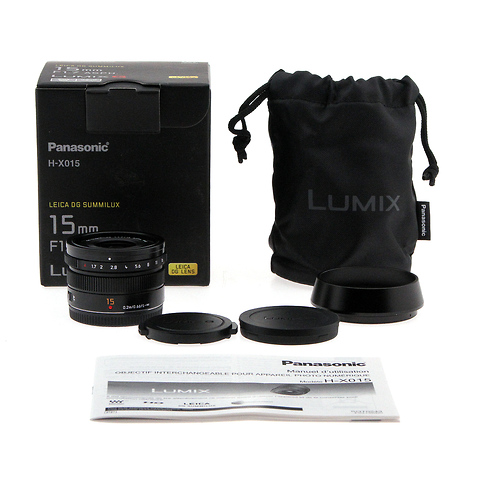 Panasonic | LUMIX G Leica DG Summilux 15mm f/1.7 Lens - Black
