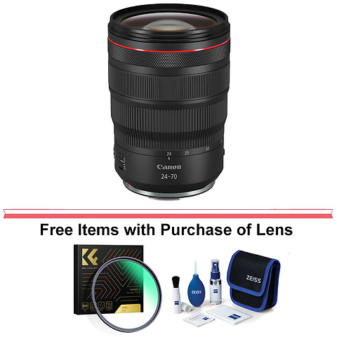 RF 24-70mm f/2.8L IS USM Lens with CarePAK PLUS Accidental Damage Protection Image 0