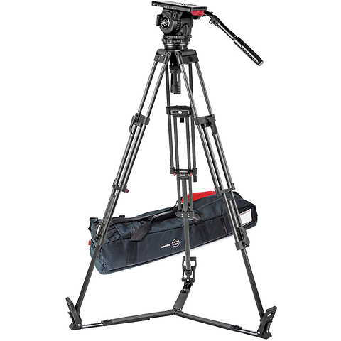 Video 18 S2 Fluid Head & ENG 2 CF Tripod System with Ground Spreader Image 0